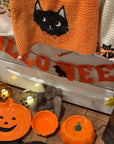 Pumpkin Patch Cat Bowl & Fountain Set