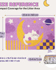 Moonlight Dream Cat Litter Mat