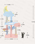 Dimensions of the Starry Sky Cat Tree