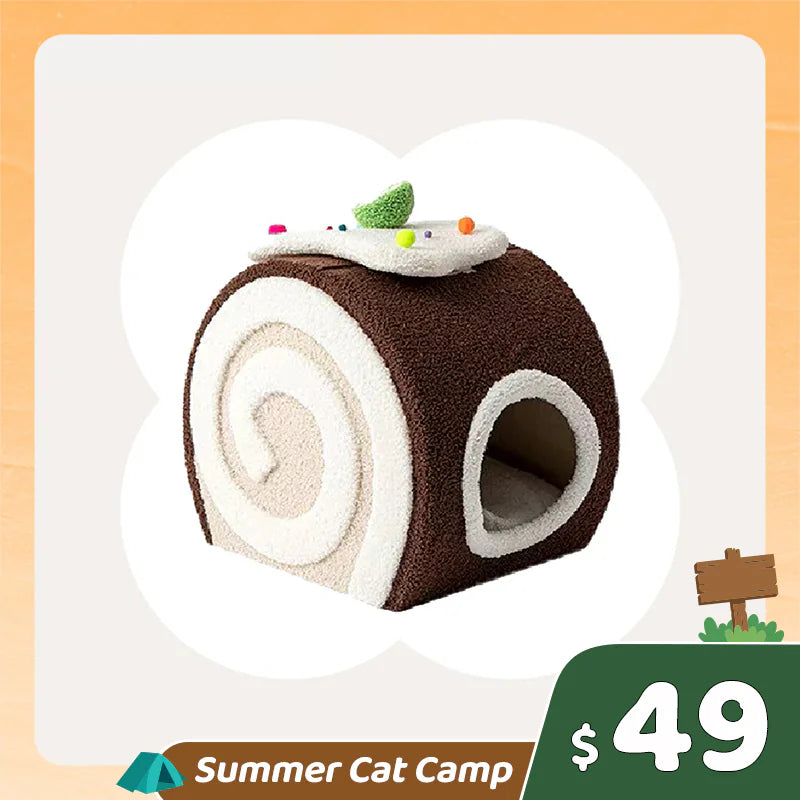 Summer Cat Camp Sale - Sleeping in the Bowl Cat Tree