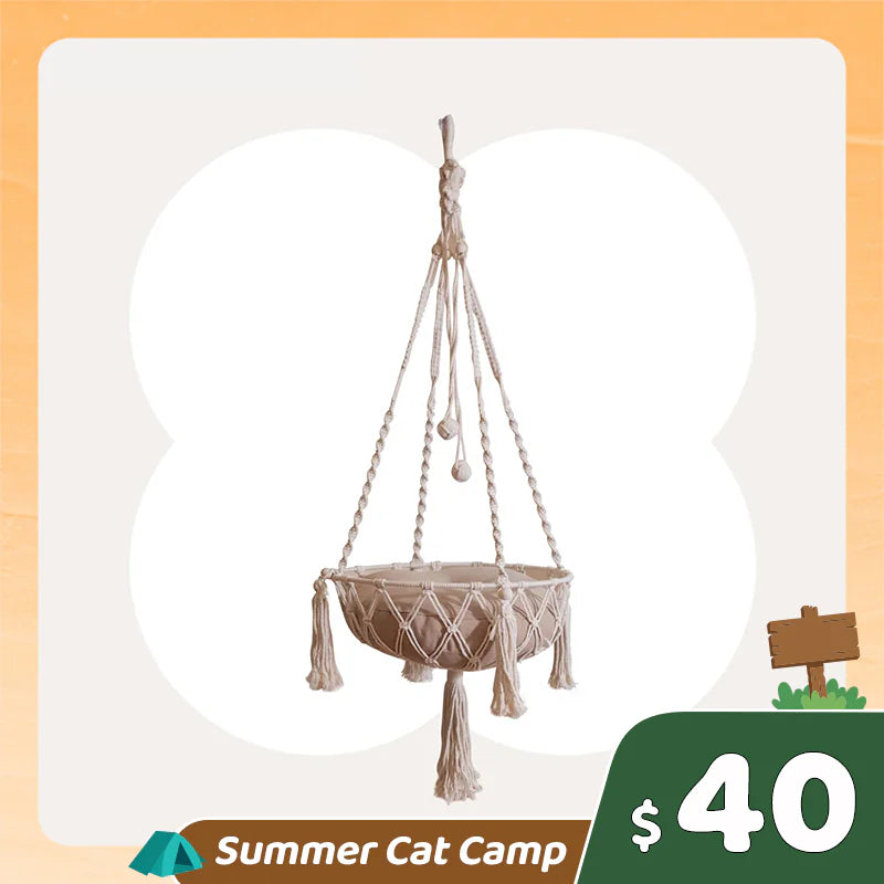 Summer Cat Camp Sale - Bird Nest Cat Tree
