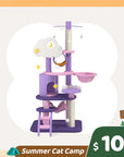 Summer Cat Camp Sale - Mushroom Loft Cat Bed & Scratcher Combo