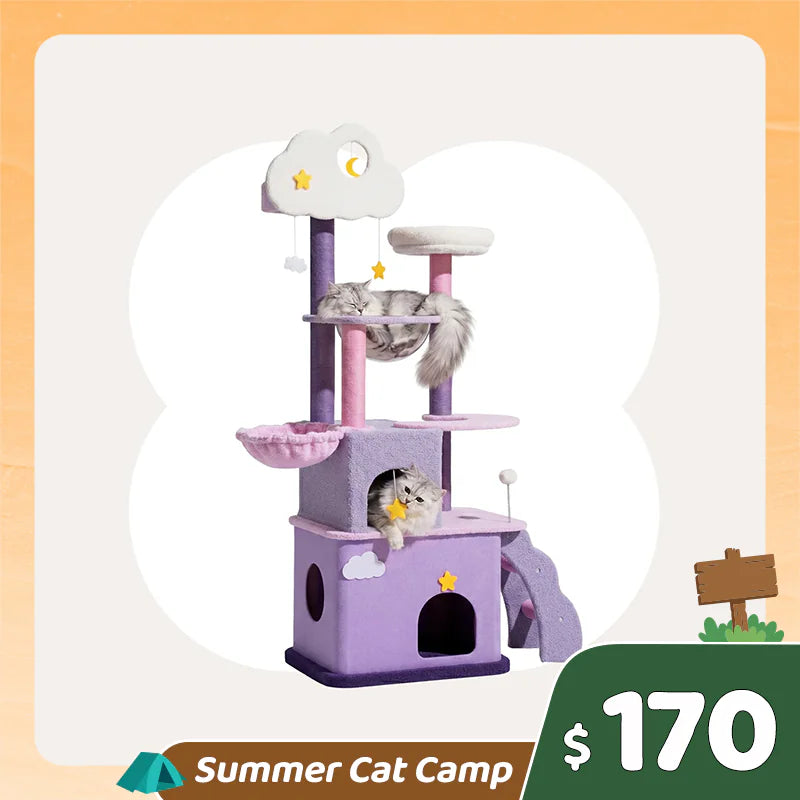 Summer Cat Camp Sale - Sweetheart Snuggle Cat Tunnel Bed