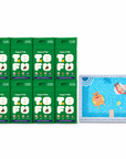 Happy & Polly Tofu & Cassava Cat Litter eight 5.5lb Bags with Summer Pool Cat Litter Mat — white background