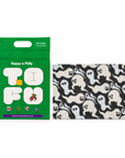 Happy & Polly Tofu & Cassava Cat Litter 5.5lb Bag with Gothic Style Cat Litter Mat — Style C — white background