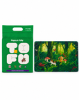 Tofu & Cassava Natural Cat Litter and Tropical Jungle Cat Litter Mat bundle — 1bag-white