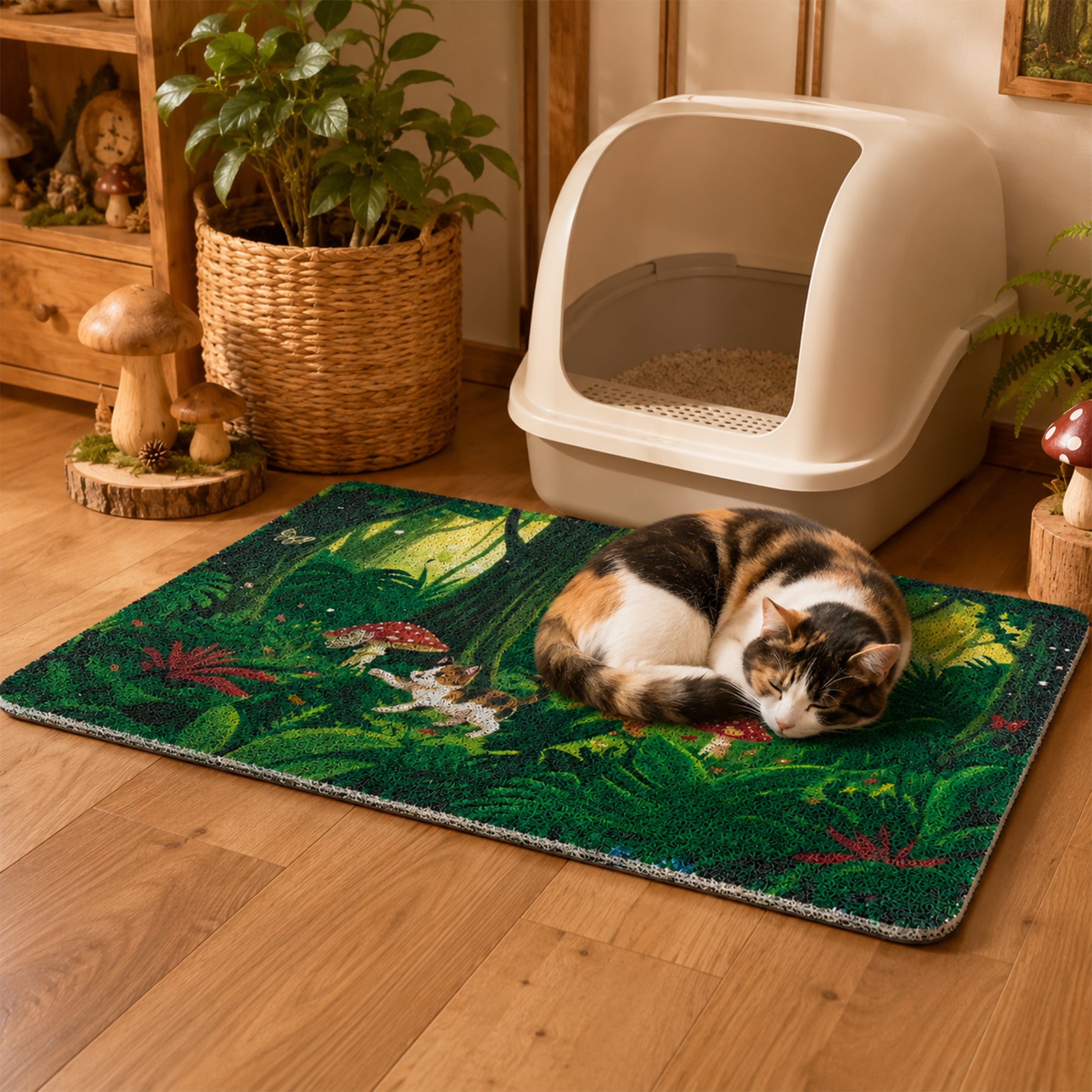 Tropical Jungle Cat Litter Mat comparison