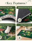 Tropical Jungle Cat Litter Mat detail