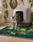 Tropical Jungle Cat Litter Mat detail