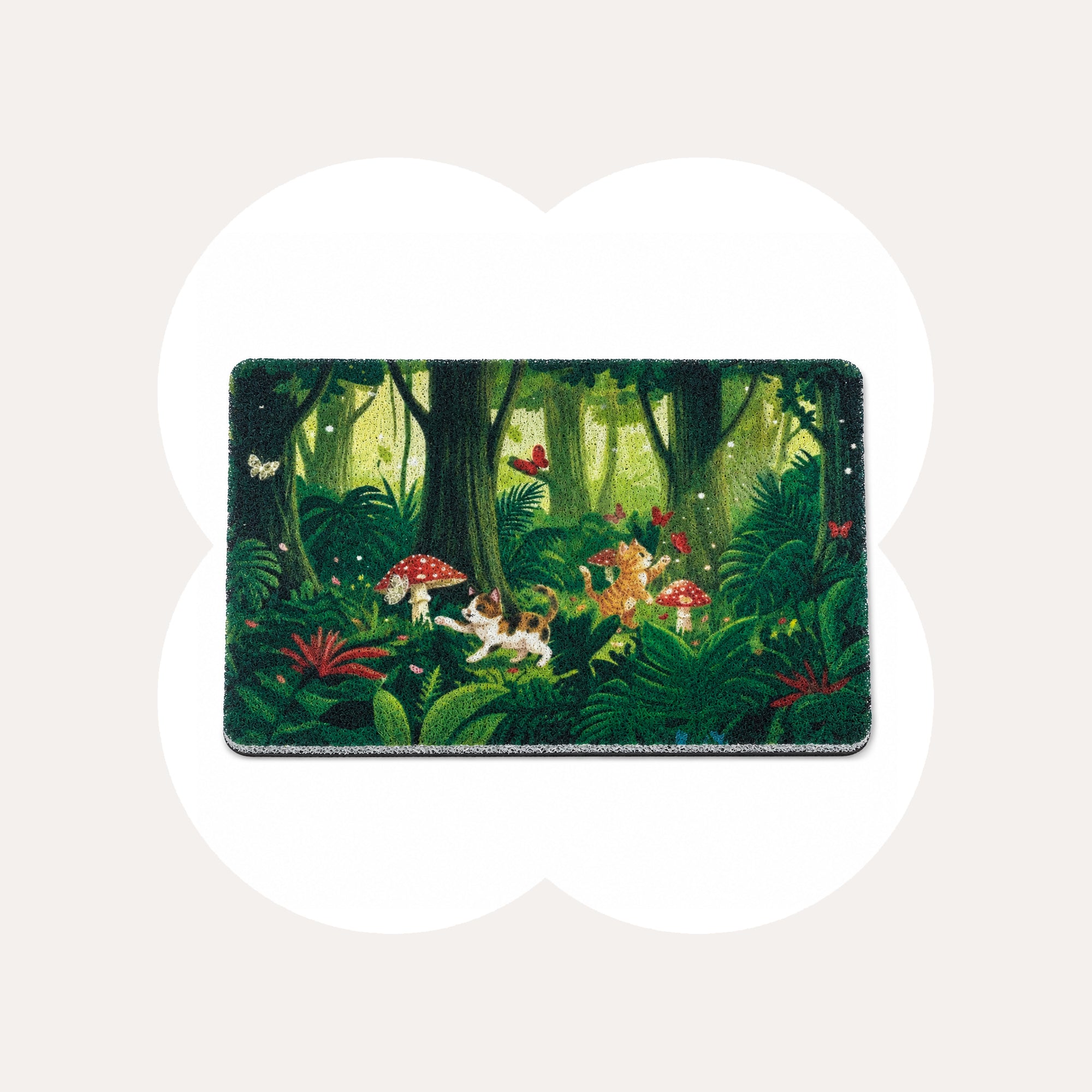 Tropical Jungle Cat Litter Mat