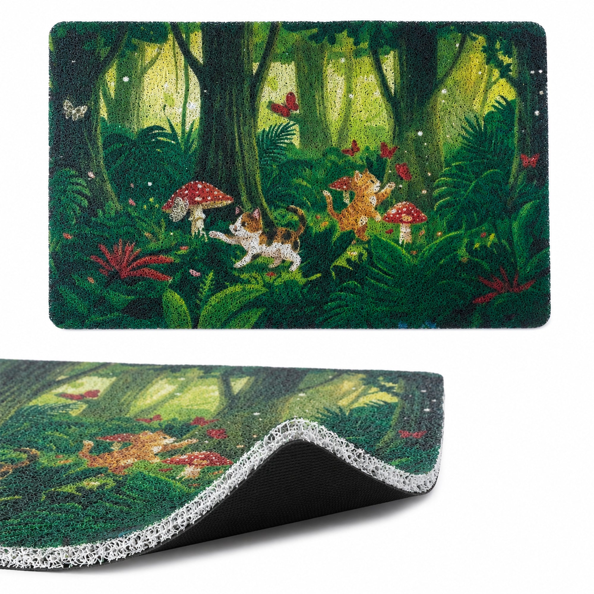 Tropical Jungle Cat Litter Mat