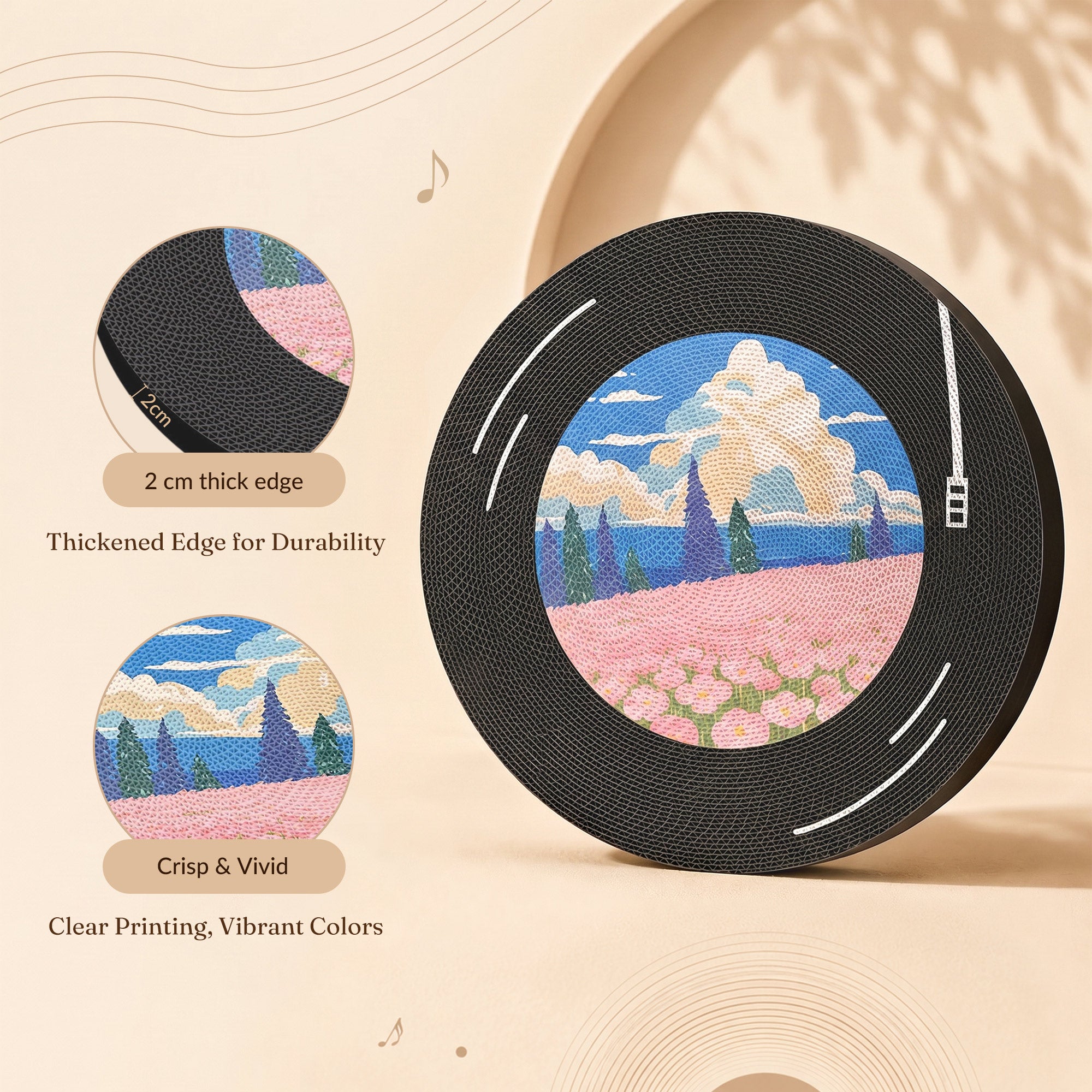 Vinyl Dreams Wall Cat Scratcher durable edge and vivid print