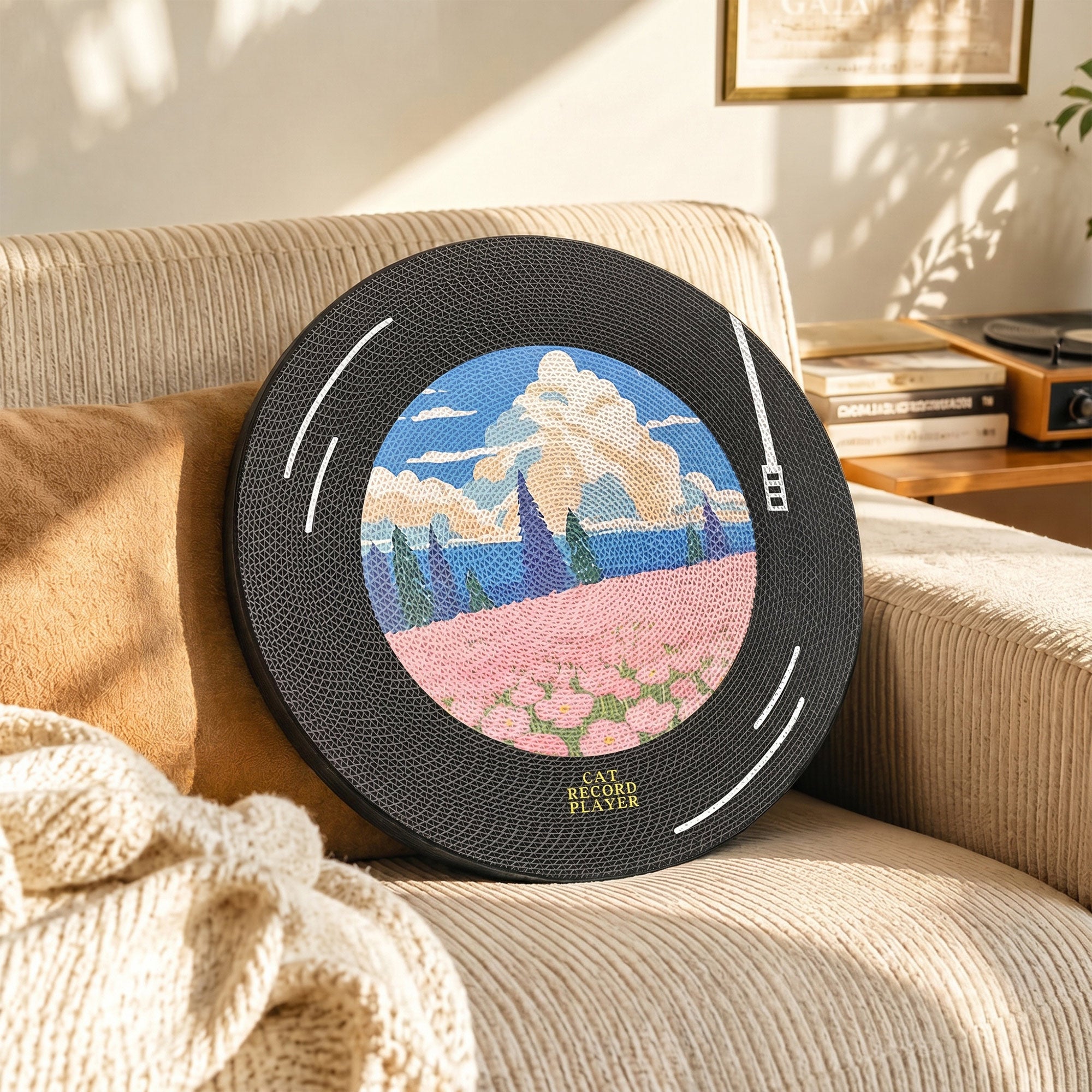 Vinyl Dreams Wall Cat Scratcher home decor scene