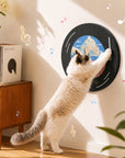 Vinyl Dreams Wall Cat Scratcher musical scratching scene