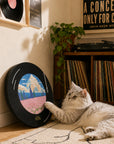 Vinyl Dreams Wall Cat Scratcher lifestyle record room scene