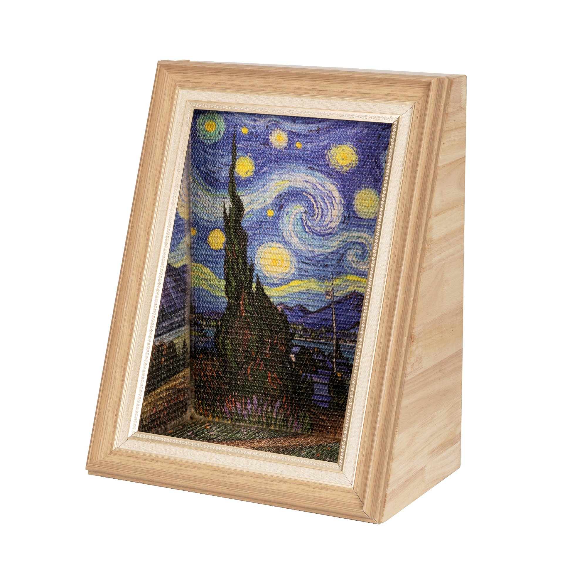Wooden Art Cat Scratcher House product image