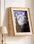 Wooden Art Cat Scratcher House wall display scene