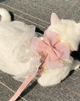 Lace Bow Pearl Harness