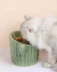Cactus Shaped Elevated Cat Bowl