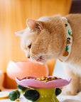 Flower Shape Cat Bowl