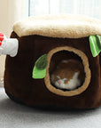 Stump and Red Mushroom Cat Bed