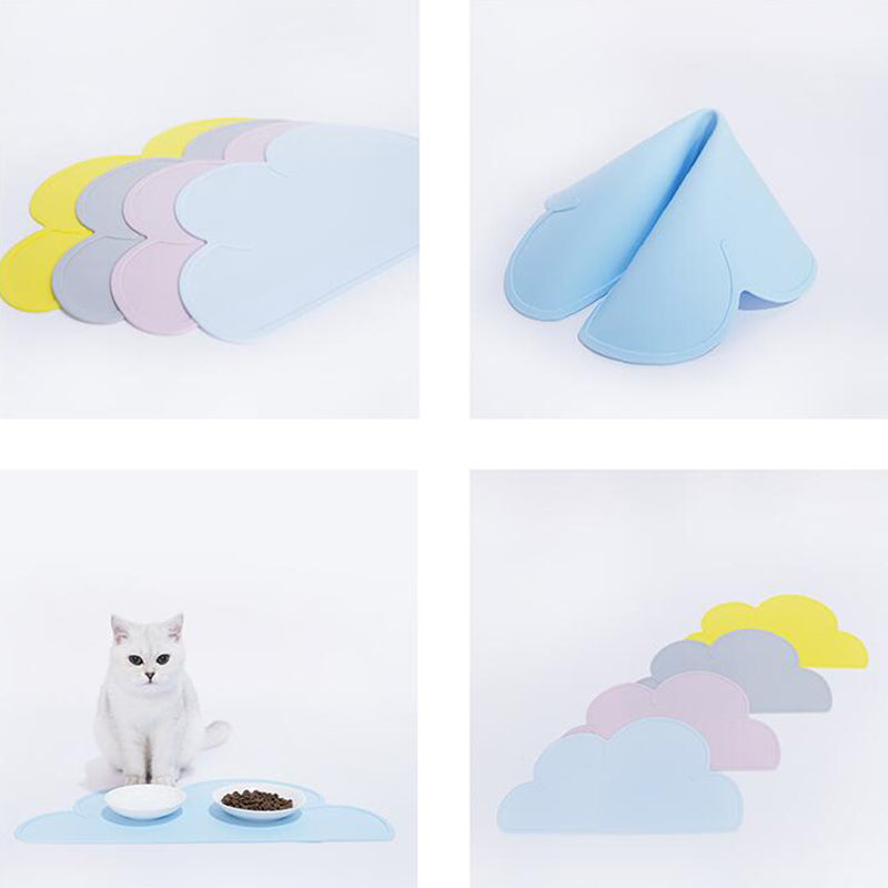 Cloud Shaped Pet Food Mat