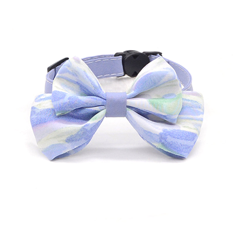 Ink Style Bow Cat Collar