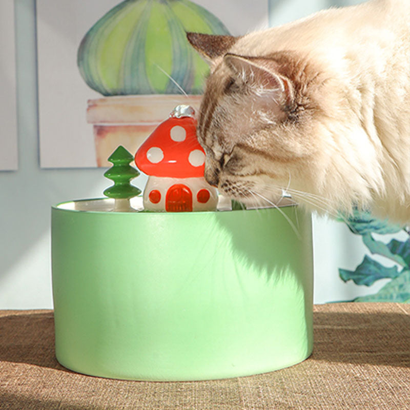 Mushroom House Water Fountain