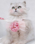 Pink Camellia Cat Harnesses