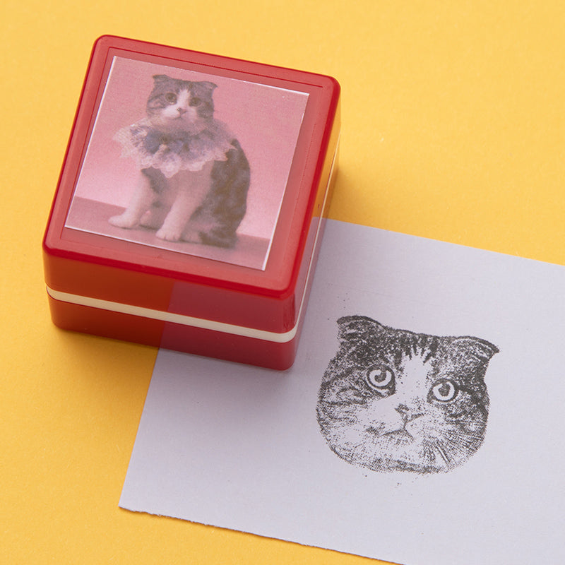 Cat Face Self-Inking Stamp