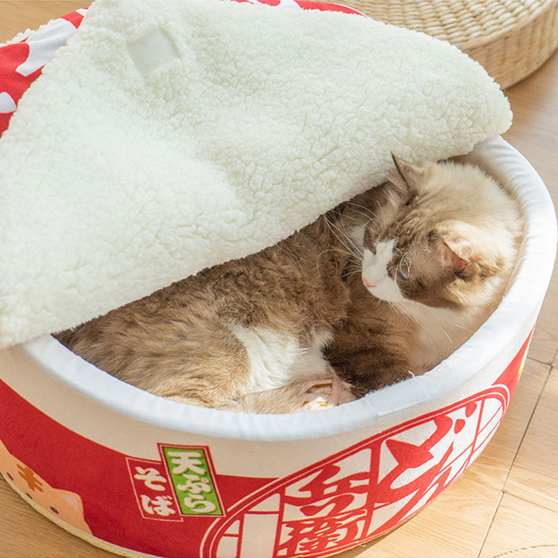 Cup Noodles Cat Bed