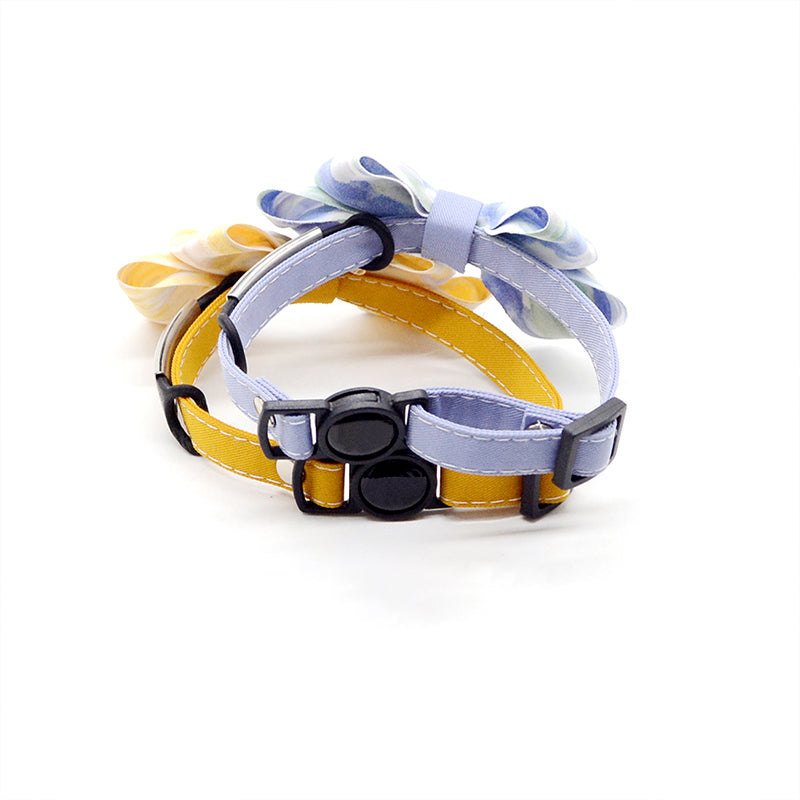 Ink Style Bow Cat Collar