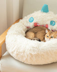Snow Monster Cat Bed