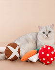 Mushroom Shaped Catnip Toy Pillow