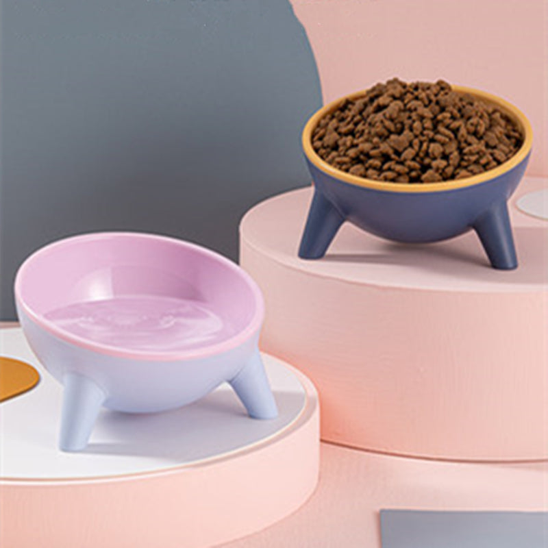 Contrasting Color Cat Bowl