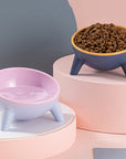 Contrasting Color Cat Bowl
