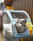 Old School Style Cat Carrier outdoors