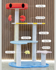 Detailed view of each platform on the Crab Cat Tree.