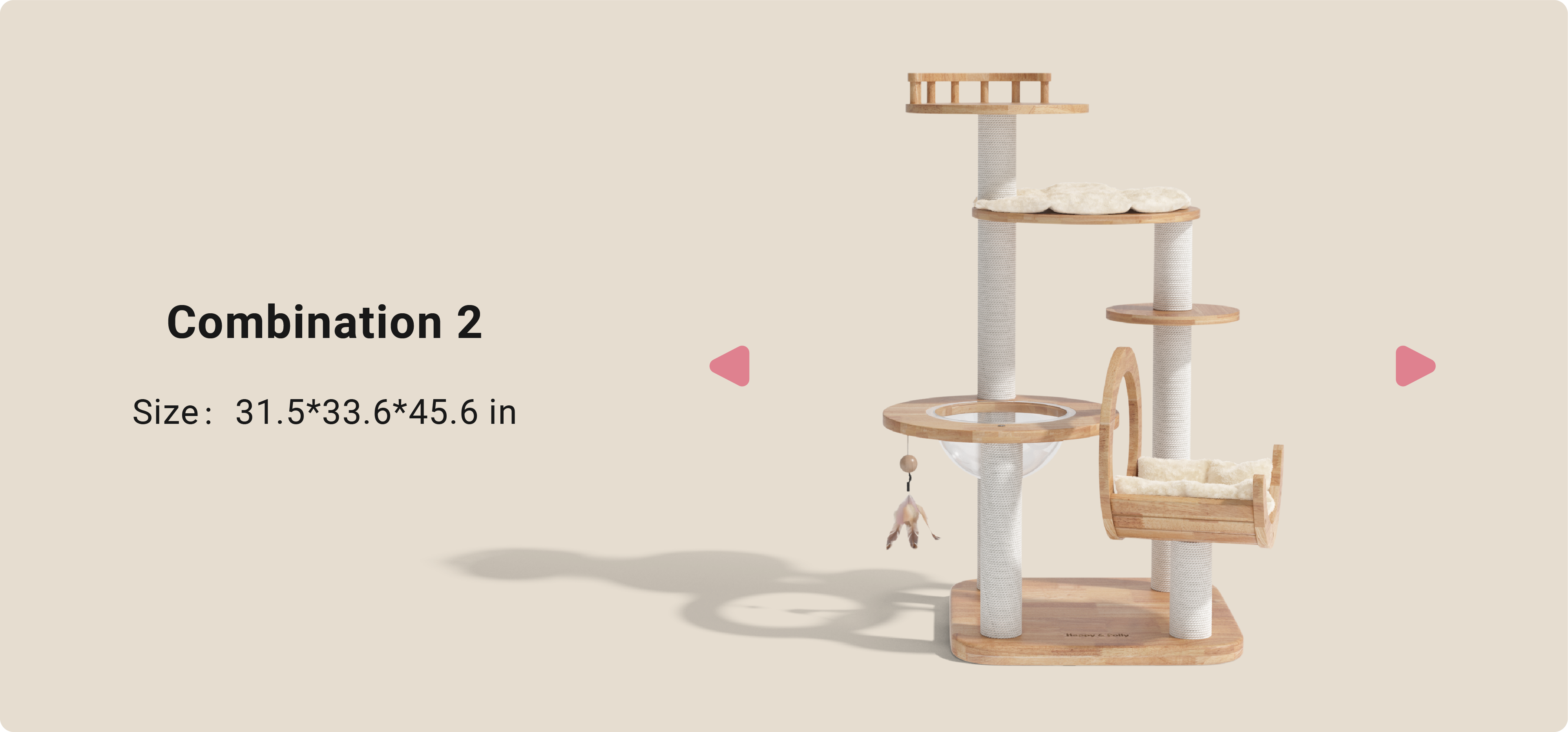 Building Block Cat Tree – Happy & Polly