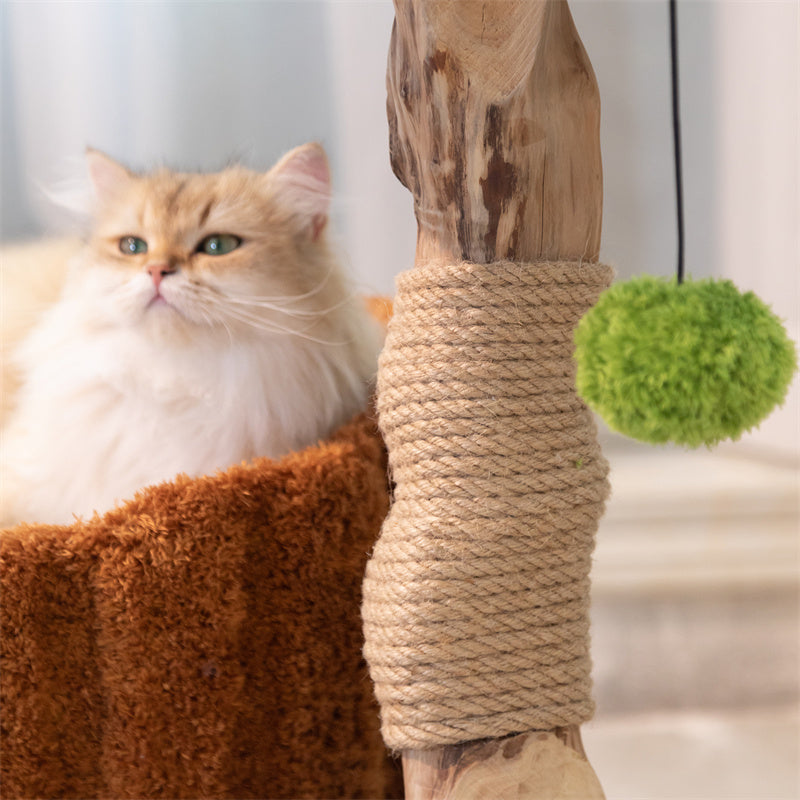 Stylish Catnap Stump Cat Tree Happy & Polly